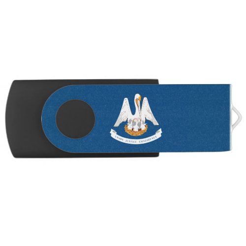 Dynamic Louisiana State Flag Graphic on a Flash Drive