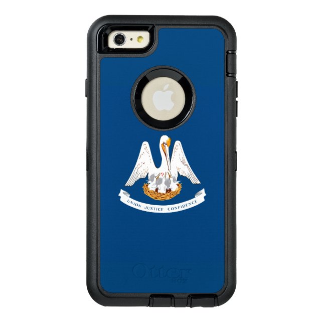 Dynamic Louisiana State Flag Graphic on a Otterbox iPhone Case (Back)