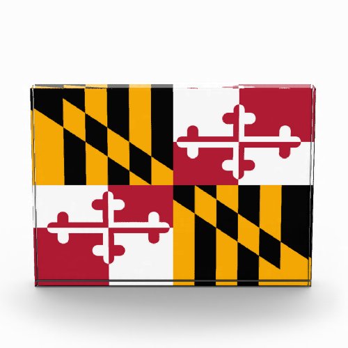 Dynamic Maryland State Flag Acrylic Award