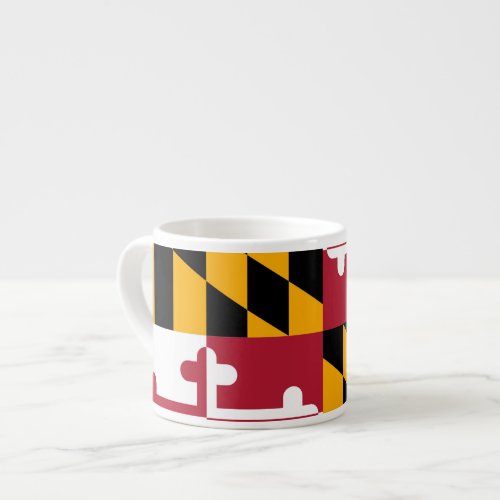 Dynamic Maryland State Flag Espresso Cup