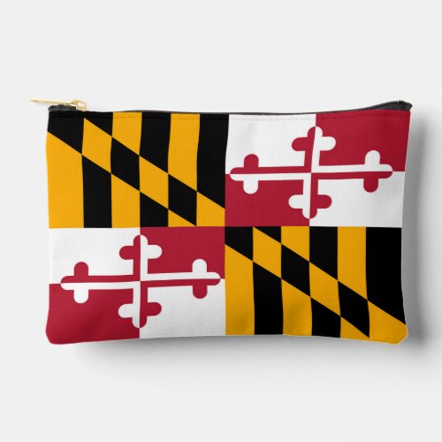 Dynamic Maryland State Flag Graphic on a Accessory Pouch