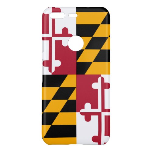 Dynamic Maryland State Flag Graphic on a Uncommon Google Pixel Case