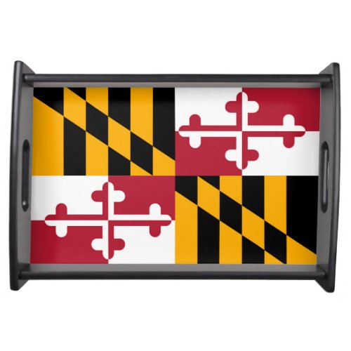 Dynamic Maryland State Flag Serving Tray