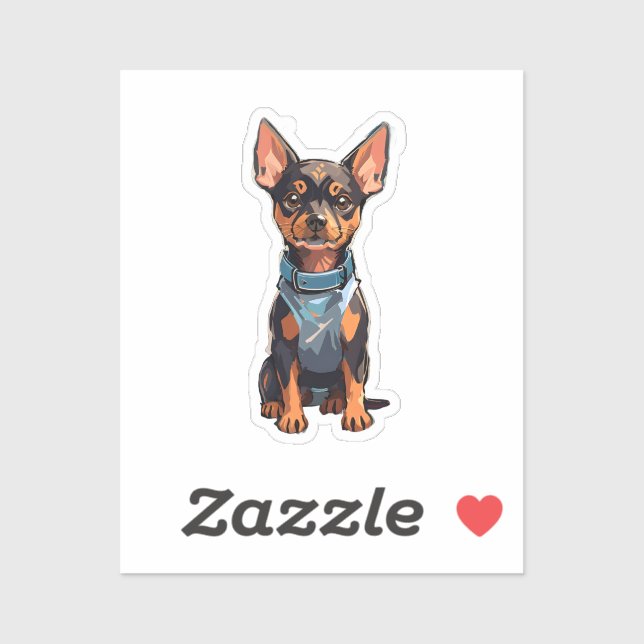 Dynamic Mini Pinscher: An Energy Torbellino Sticker (Sheet)