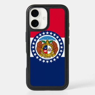 Dynamic Missouri State Flag Graphic on a iPhone 16 Case