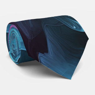 Dynamic Multicolor Smoke Design Neck Tie
