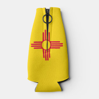 Dynamic New Mexico State Flag Graphic on a Bottle Cooler
