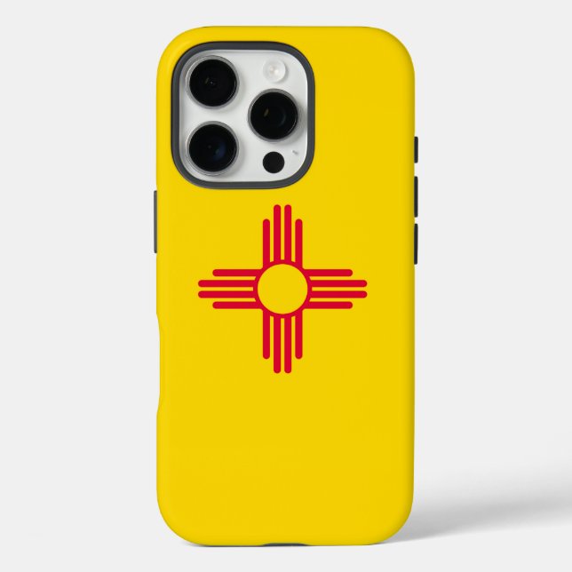 Dynamic New Mexico State Flag Graphic on a Case-Mate iPhone Case (Back)