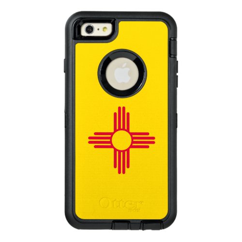 Dynamic New Mexico State Flag Graphic on a OtterBox Defender iPhone Case