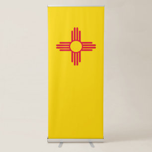Dynamic New Mexico State Flag Graphic on a Retractable Banner