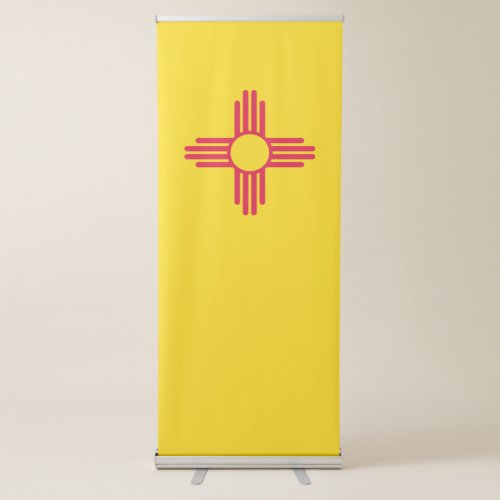 Dynamic New Mexico State Flag Graphic on a Retractable Banner