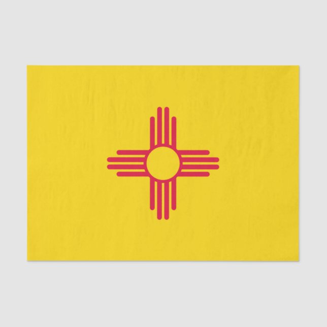 Dynamic New Mexico State Flag Graphic on a Tissue Paper (Front)