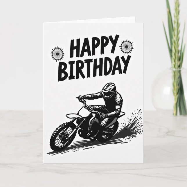Dynamic Offroad Birthday Card (Front)