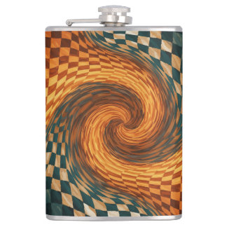 Dynamic Optical Illusion Art  Flask