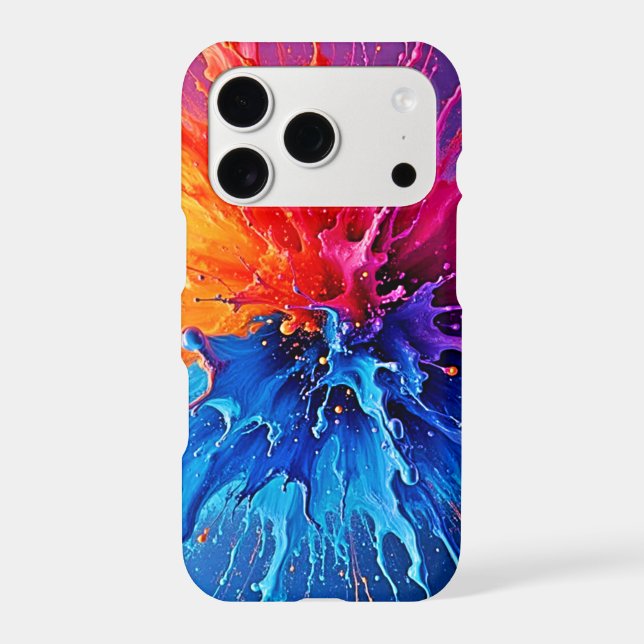 Dynamic Paint Splash Abstract Iphone Case (Back)