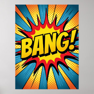 Dynamic Pop Art 'BANG!' Comic Style Poster