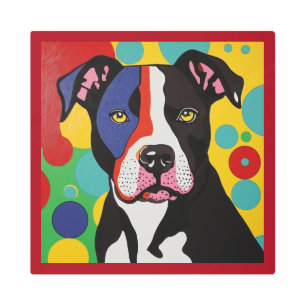Dynamic Pop Art Pit Bull Dog