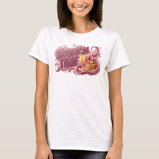 Dynamic Red BRUNCH TIME Custom Tee (Front)
