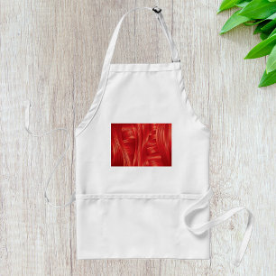 Dynamic Red Muscle Texture Abstract  Adult Apron