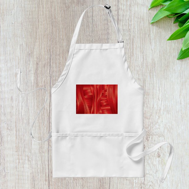 Dynamic Red Muscle Texture Abstract  Adult Apron (Creator Uploaded)