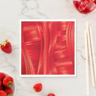 Dynamic Red Muscle Texture Abstract  Napkins