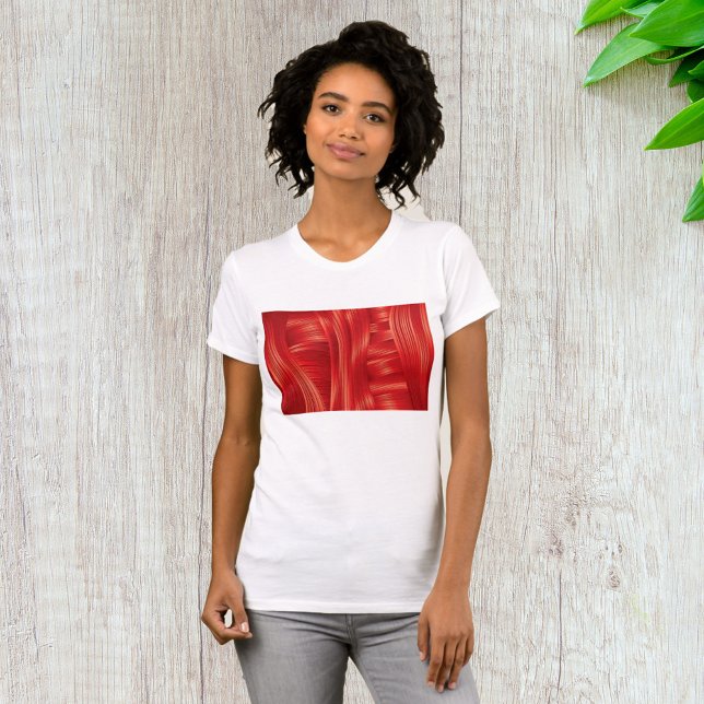 Dynamic Red Muscle Texture Abstract  T-Shirt (Creator Uploaded)