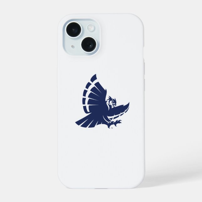 Dynamic Rice University Owl Mascot iPhone 15 Case (Back)