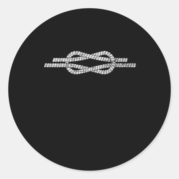 Dynamic Rope Yarn Fiber Plies Strand Knot Braided Classic Round Sticker