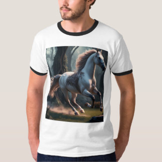 Dynamic Running Horse T-Shirts – Sporty & Stylish