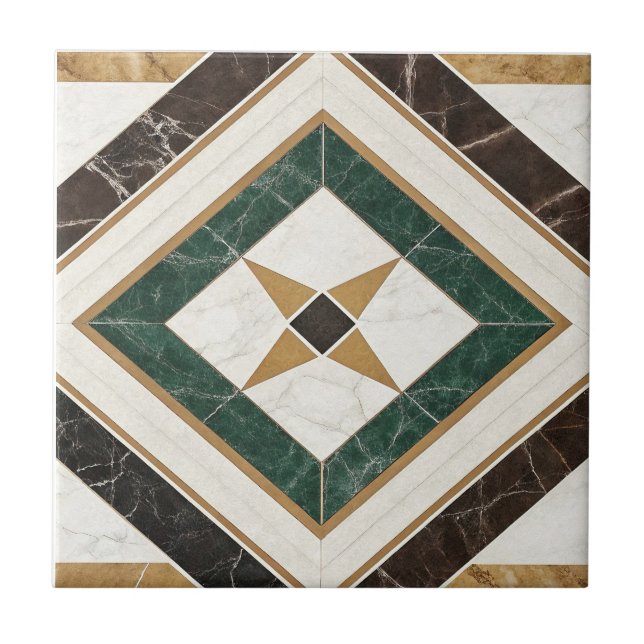 Dynamic Shapes – Abstract Geometric Design for Wal Ceramic Tile (Front)
