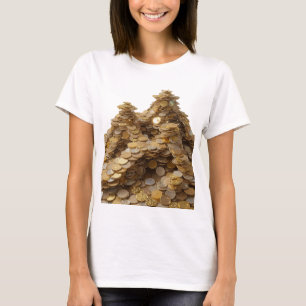 Dynamic Silver ABSTRACT ART Artistic Motif T-Shirt