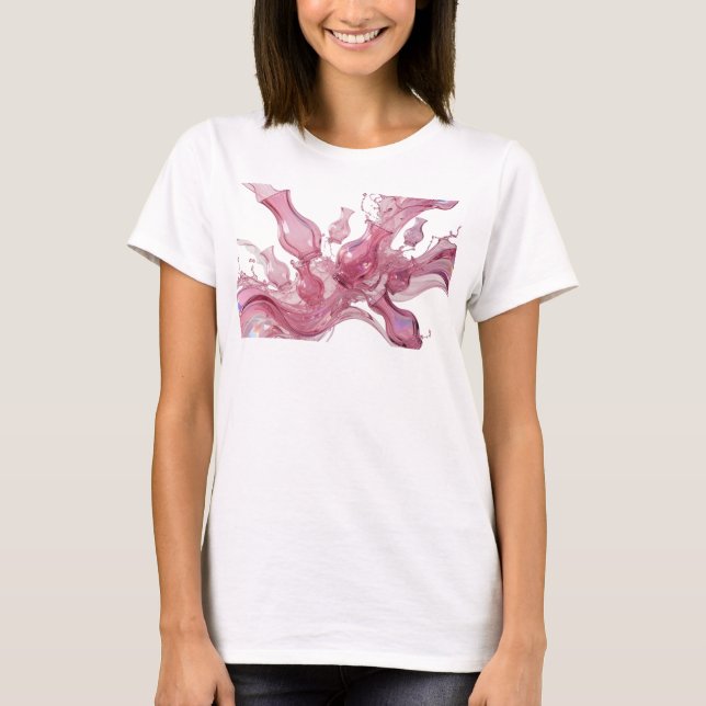 Dynamic Silver ABSTRACT ART Custom Tee (Front)