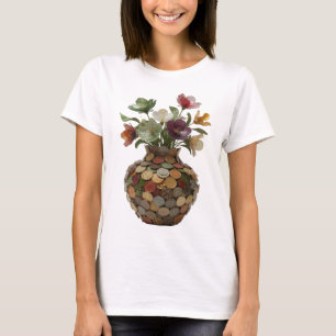 Dynamic Silver ABSTRACT ART Fashion Print T-Shirt