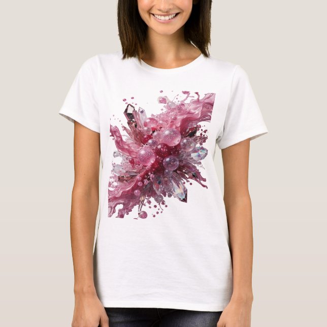 Dynamic Silver CRYSTAL BUBBLES Slogan Tee (Front)