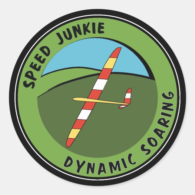 Dynamic Soaring Classic Round Sticker (Front)