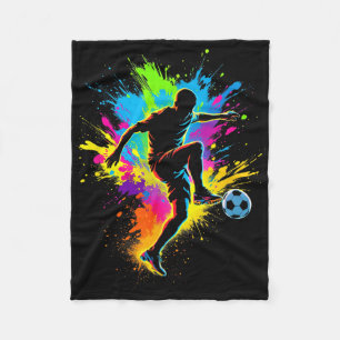 Dynamic Soccer Fleece Blanket
