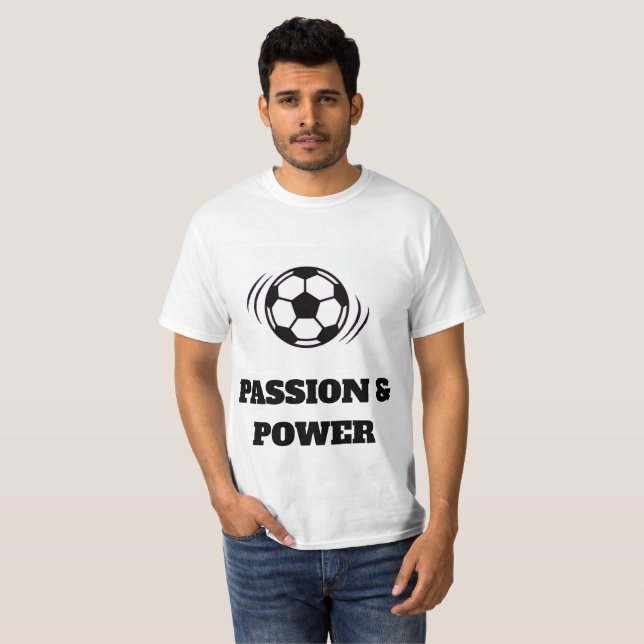 Dynamic Soccer Passion T-Shirt - Minimalist ball (Front Full)