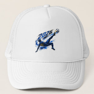 Dynamic Soccer Player 2026 Graphic Trucker Hat