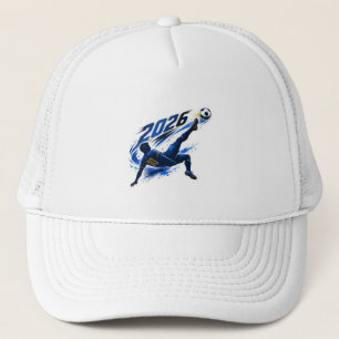 Dynamic Soccer Player 2026 Graphic Trucker Hat