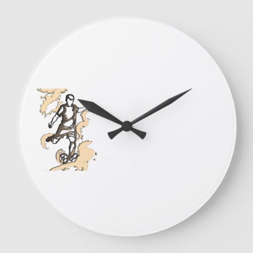 Dynamic Soccer Player Large Clock