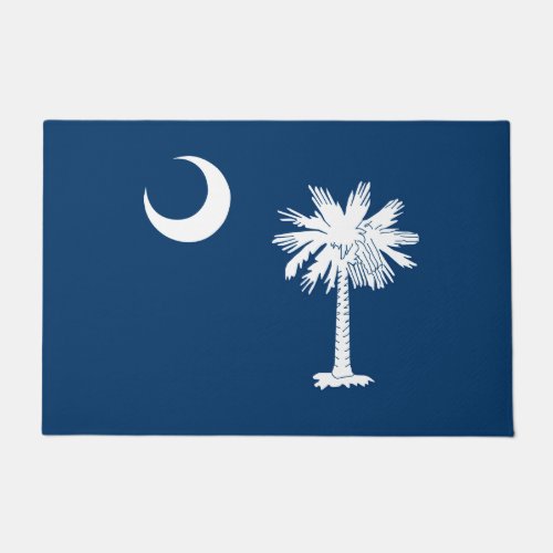 Dynamic South Carolina State Flag Graphic on a Doormat