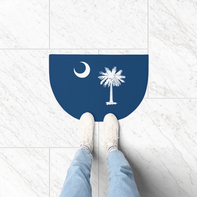 Dynamic South Carolina State Flag Graphic on a Doormat (Indoor)