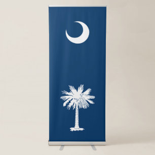 Dynamic South Carolina State Flag Graphic on a Retractable Banner