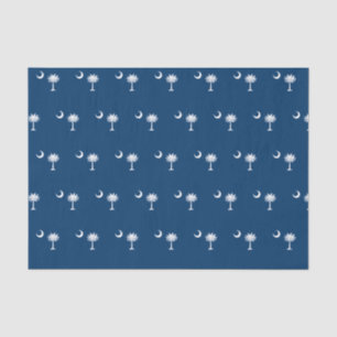 Dynamic South Carolina State Flag Graphic on a Tissue Paper