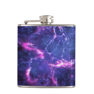 Dynamic Space Nebula Cosmic Image Flask
