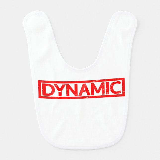 Dynamic Stamp Baby Bib (Front)