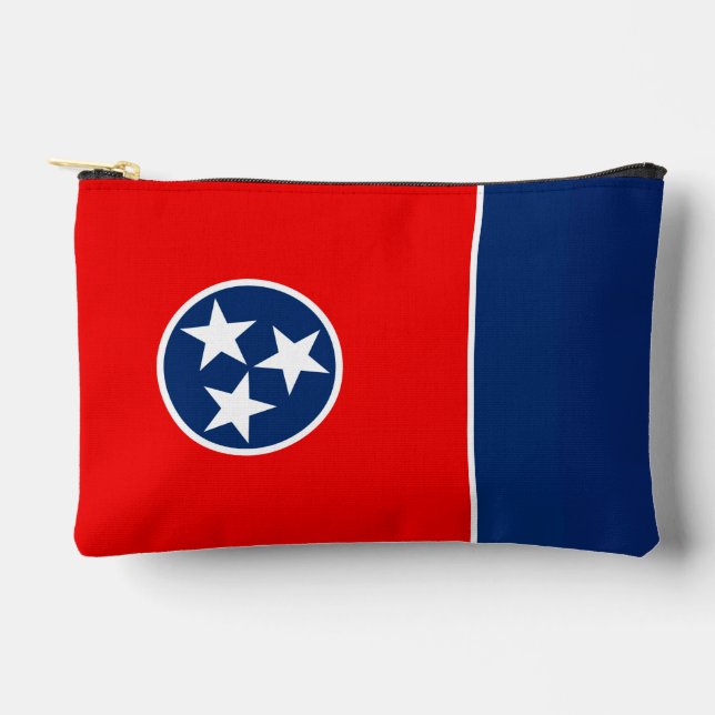 Dynamic Tennessee State Flag Graphic on a Accessory Pouch (Front)