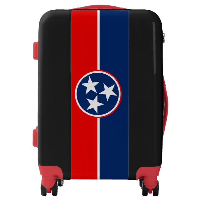 Dynamic Tennessee State Flag Graphic on a Luggage (Front)