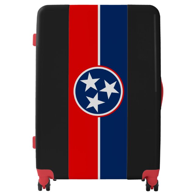 Dynamic Tennessee State Flag Graphic on a Luggage (Front)
