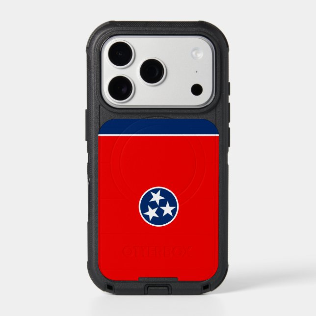 Dynamic Tennessee State Flag Graphic on a Otterbox iPhone Case (Back)